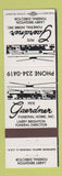 Matchbook Cover - Pete Gaerdner Funeral Home Belleville IL