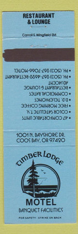 Matchbook Cover - Timber Lodge Motel Coos Bay OR