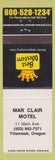 Matchbook Cover - Best Western Mar Clair Motel Tillamook OR