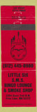 Matchbook Cover - Little Six SMS Bingo Lounge Smoke Shop Prior Lake MN