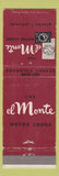 Matchbook Cover - El Monte Motor Lodge Granby Colorado
