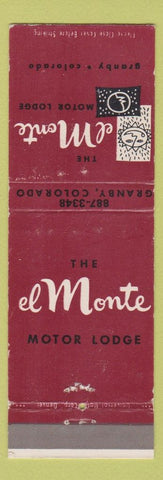 Matchbook Cover - El Monte Motor Lodge Granby Colorado