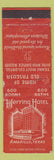 Matchbook Cover - Herring Hotel Amarillo TX POOR