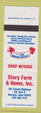 Matchbook Cover - Story Farm Home Nevada IA Lincoln Highway Days