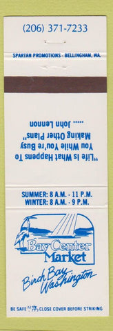 Matchbook Cover - Bay Center Market Birch Bay WA