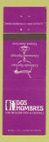 Matchbook Cover - Dos Hombres Mexican Grand Junction Glenwood Springs Colorado