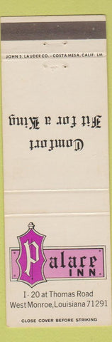 Matchbook Cover - Palace Inn West Monroe LA