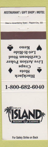 Matchbook Cover - Chip In's Island Resort Casino SD?