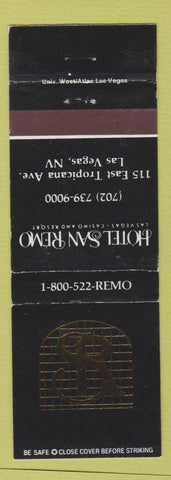 Matchbook Cover - Hotel San Remo Las Vegas NV casino WEAR