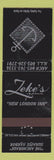 Matchbook Cover - Zeke's New London Inn NH? WORN