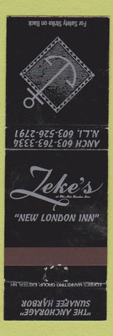 Matchbook Cover - Zeke's New London Inn NH? WORN