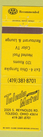Matchbook Cover - Toledo Motel OH