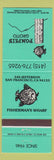 Matchbook Cover - Pompei's Grotto San Francisco CA Teal