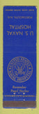 Matchbook Cover - US Naval Hospital Portsmouth NH Pearl Harbor
