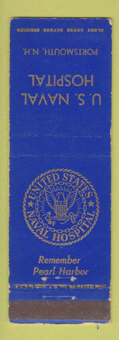 Matchbook Cover - US Naval Hospital Portsmouth NH Pearl Harbor