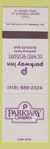 Matchbook Cover - Parkway Complex Big Wheel Restaurant St Catharines ON