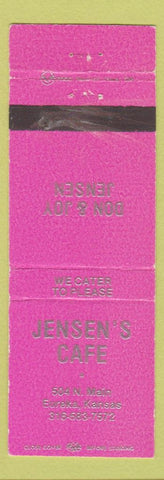 Matchbook Cover - Jensen's Cafe Eureka KS