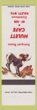 Matchbook Cover - Hulett Cafe WY