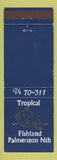Matchbook Cover - Tropical Fishland Palmerston North New Zealand
