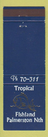 Matchbook Cover - Tropical Fishland Palmerston North New Zealand