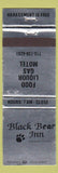 Matchbook Cover - Black Bear Inn oil gas Drummond WI