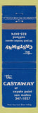 Matchbook Cover - The Castaway San Mateo CA WEAR Oakland