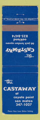 Matchbook Cover - The Castaway San Mateo CA WEAR Oakland