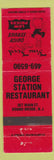 Matchbook Cover - George Station Restaurant Bound Brook NJ