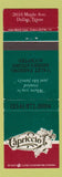 Matchbook Cover - Capriccio Dallas TX Italian girlie
