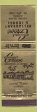 Matchbook Cover - Coconut Grove Restaurant Sanibel Island FL