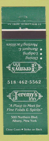 Matchbook Cover - Jeremy's Inn Albany NY
