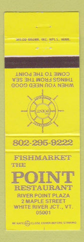 Matchbook Cover - The Point Restaurant White River Junction VT