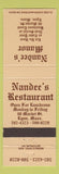 Matchbook Cover - Nandee's Restaurant Lynn MA