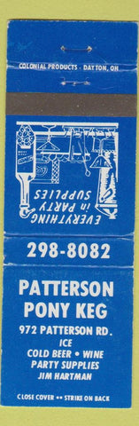 Matchbook Cover - Patterson Pony Keg