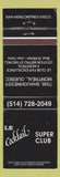 Matchbook Cover - El Cocktail Supuer Club Montreal QC