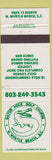 Matchbook Cover - Gator Hole Golf Course North Myrtle Beach SC