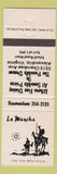 Matchbook Cover - LA Mancha Alexandria VA restaurant