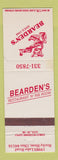 Matchbook Cover - Bearden's Restaurant Rocky River OH