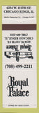 Matchbook Cover - Royal Palace Chicago Ridge IL