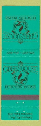 Matchbook Cover - Green House Function Rooms Hampton Falls NH
