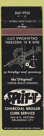 Matchbook Cover - Split T Oklahoma City football