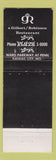 Matchbook Cover - Plaza III Restaurant  Kansas City MO