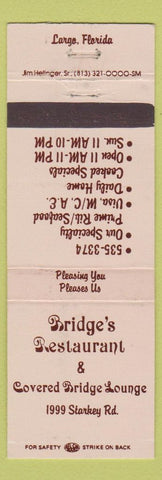 Matchbook Cover - Bridge's Restaurant Largo FL