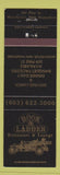 Matchbook Cover - Hook and Ladder Restaurant Lounge Manchester NH