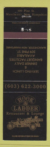 Matchbook Cover - Hook and Ladder Restaurant Lounge Manchester NH
