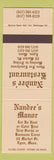 Matchbook Cover - Nandee's Restaurant Lynn MA