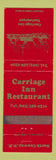 Matchbook Cover - Carriage Inn Restaurant North Conway NH