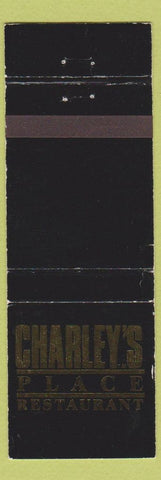 Matchbook Cover - Charley's Place Restaurant Bala Cynwyd PA McLean VA