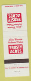 Matchbook Cover - Frosty Acres