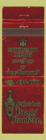Matchbook Cover - McCutchan's Brass Lantern Gatlinburg TN